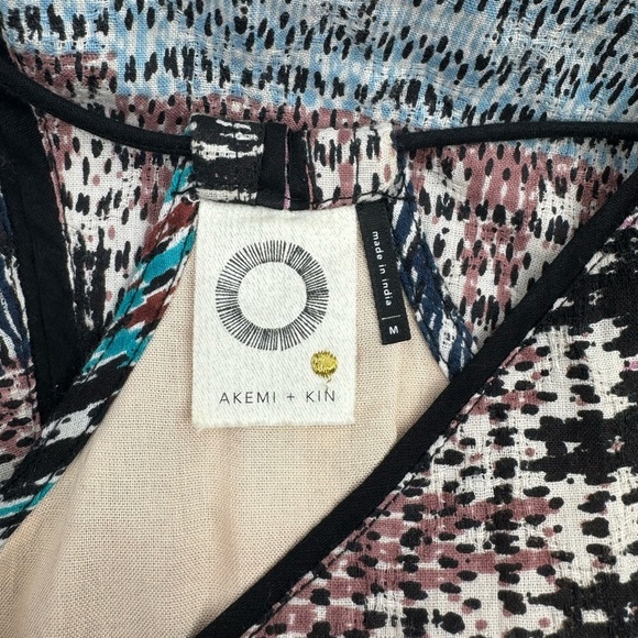 Anthropologie Akemi + Kin Riviera Tasseled Boho Midi Dress - Multicolor - Medium - Picture 10 of 12